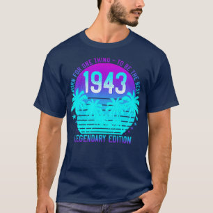 Camiseta 1943 Vintage 78th Birthday Aesthetic Sunset Palm