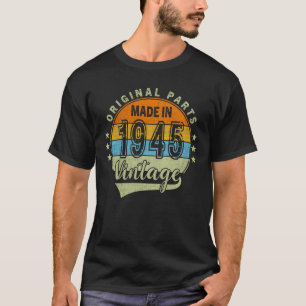 Camiseta 1945 - 80 años Regalo de cumpleaños para hombres y
