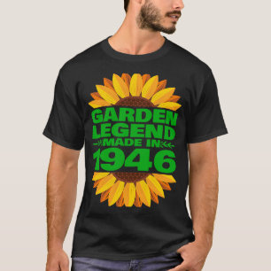 Camiseta 1946 Nacimiento y Vintage 1946 Leyenda Jardín Fabr