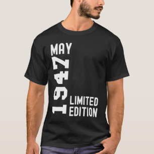 Camiseta 1947 May Happy Birthday Fiesta