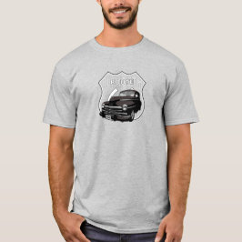Camiseta 1948 Plymouth Chrysler. Mopar.
Hotrod negro. EE.U
