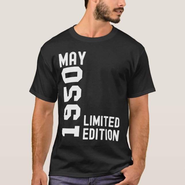 Camiseta 1950 May Happy Birthday Fiesta (Anverso)