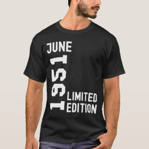 Camiseta 1951 Junio Fiesta Feliz Cumpleaños