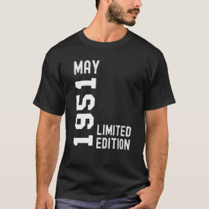 Camiseta 1951 May Happy Birthday Fiesta