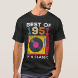 Camiseta 1951 Nacido Vintage 70th Birthday Vinyls Classic M<br><div class="desc">Vinilos de 70 años 1951 Nacido 70 años</div>