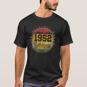 Camiseta 1952 70º Regalo De Cumpleaños Todas Las Piezas Ori