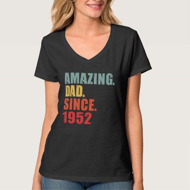 Camiseta 1952 Amazing Dad Since 1952 (Anverso)