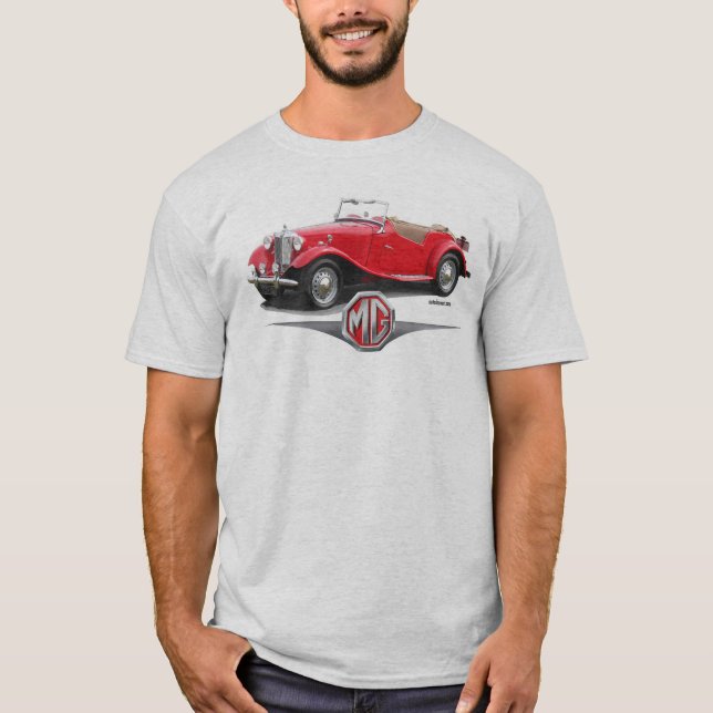 Camiseta 1952 del automóvil descubierto de MG (Anverso)