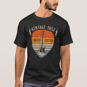 Camiseta 1952 Vintage Birthday Limited Edition Pick Guitar