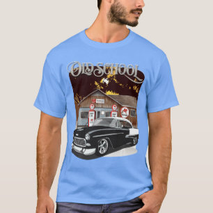 Camiseta 1955 55 chevys bel air clásico muscle car vintage