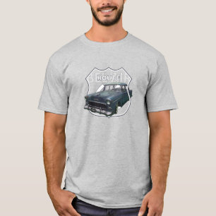 Camiseta 1955 Chevrolet Bel Air. 55 Blue Chevy. Ruta 66.