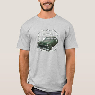 Camiseta 1955 Chevrolet Bel Air. 55 Green Chevy. americano