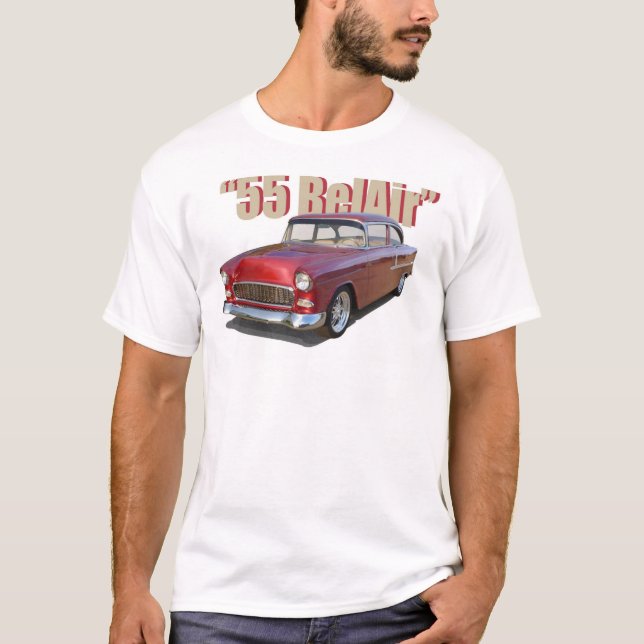Camiseta 1955 de BelAir del "poste" de Chevrolet (Anverso)