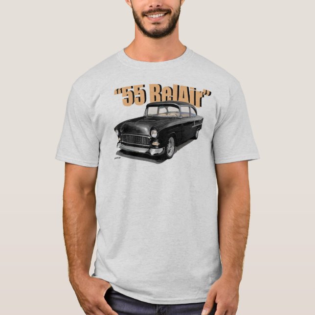 Camiseta 1955 del "poste" de Chevy BelAir (Anverso)