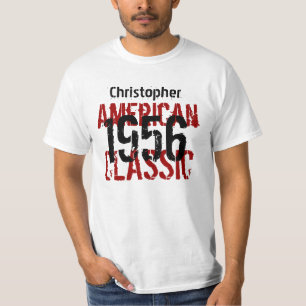 Camiseta 1956 o cuaesquiera regalos de cumpleaños clásico