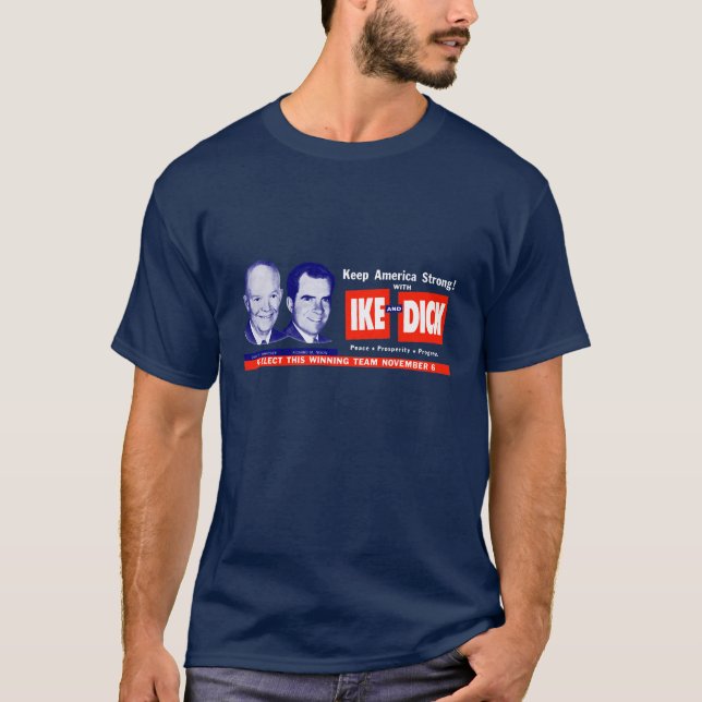 Camiseta 1956 voto Ike y Dick (Anverso)