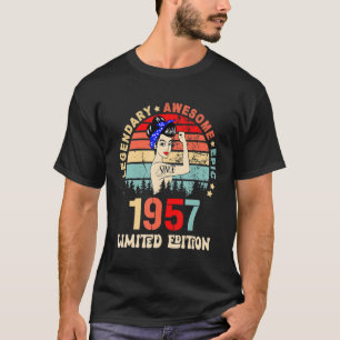 Camiseta 1957 65º cumpleaños 65 años