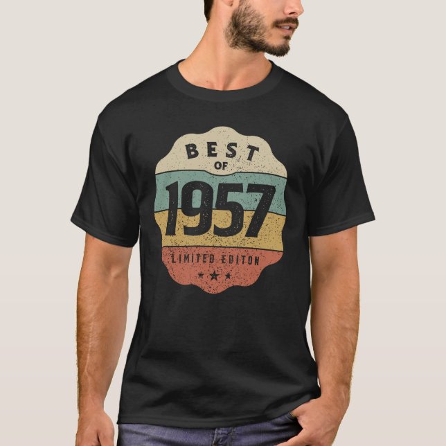 Camiseta 1957 67º regalo de cumpleaños mujeres de 67 años (Anverso)