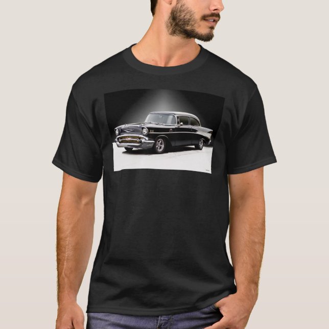 Camiseta 1957 Chevrolet y x27;Inyección de combustible y x2 (Anverso)