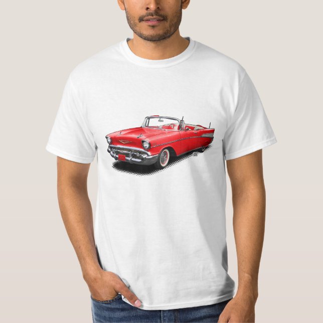 Camiseta 1957 de Bel Air del rojo (Anverso)