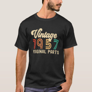 Camiseta 1957 Partes Originales 65º Cumpleaños 65 Años Vint