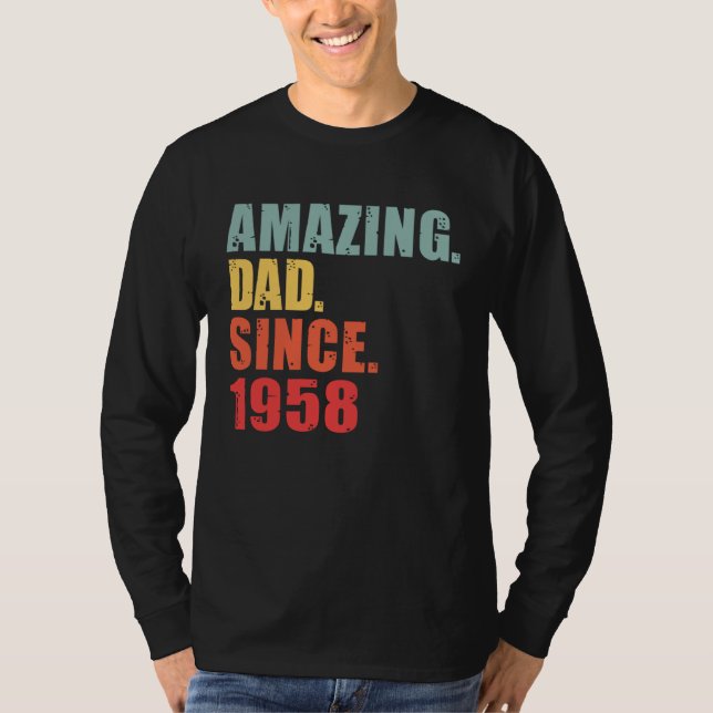 Camiseta 1958 Amazing Dad Since 1958 (Anverso)