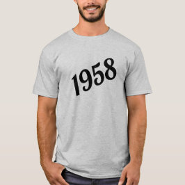 Camiseta 1958 Feliz 60 cumpleaños