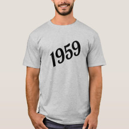 Camiseta 1959 Feliz cumpleaños número 60