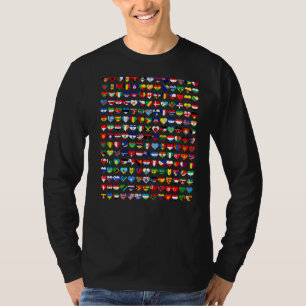 Camiseta 195 Banderas De Todos Los Países En La Internacion