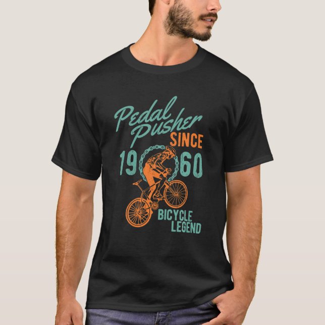 Camiseta 1960 60 Regalo De Cumpleaños Bicicleta De Montaña  (Anverso)