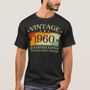 Camiseta 1960 Cumpleaños Retro 60ª Edición Cuarentena Vinta
