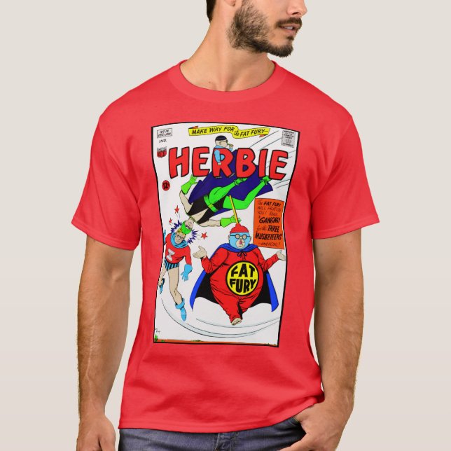 Camiseta 1960's 'HERBIE' Funny Comics T-Shirt (Anverso)