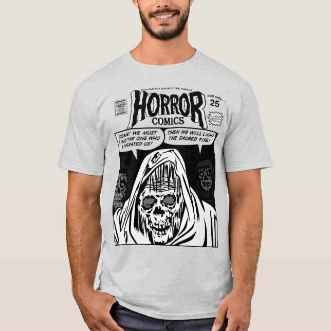 Camiseta 1960's Horror Comics Advert. T-Shirt (Anverso)