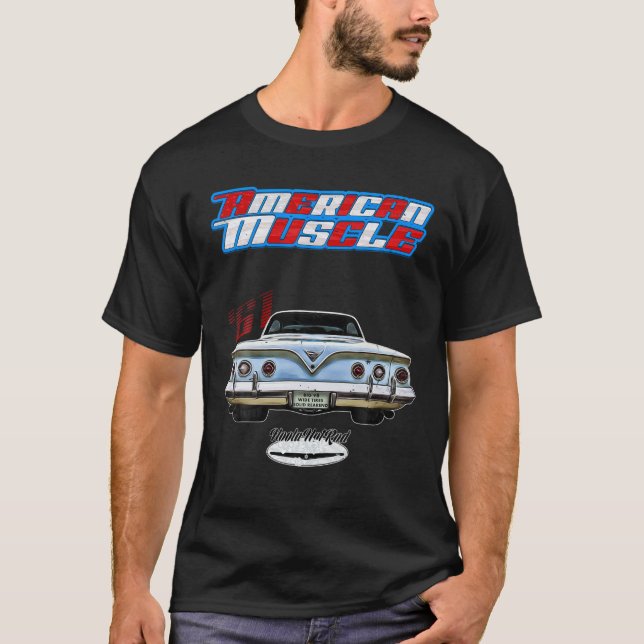 Camiseta 1961,61Hot Rod,Impala,Biscayne,Del Ray,DelRay,Musc (Anverso)