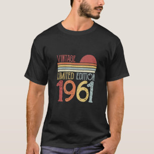 Camiseta 1961 Cumpleaños Vintage Retro 1
