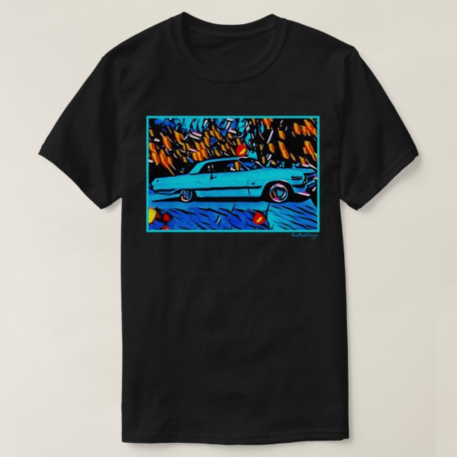 Camiseta 1963 Chevrolet de baja graduación Impala Chevy Art (Diseño del anverso)