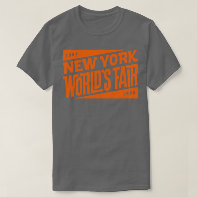 Camiseta 196465 Naranja de fuentes Tiki de la Feria Mundial (Diseño del anverso)