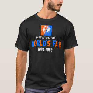 Camiseta 196465 New York Worlds Fair Color Text White