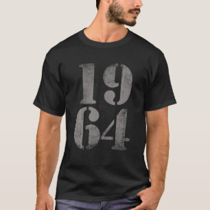 Camiseta 1964 Año de Nacimiento, Cumpleaños Retro con Probl