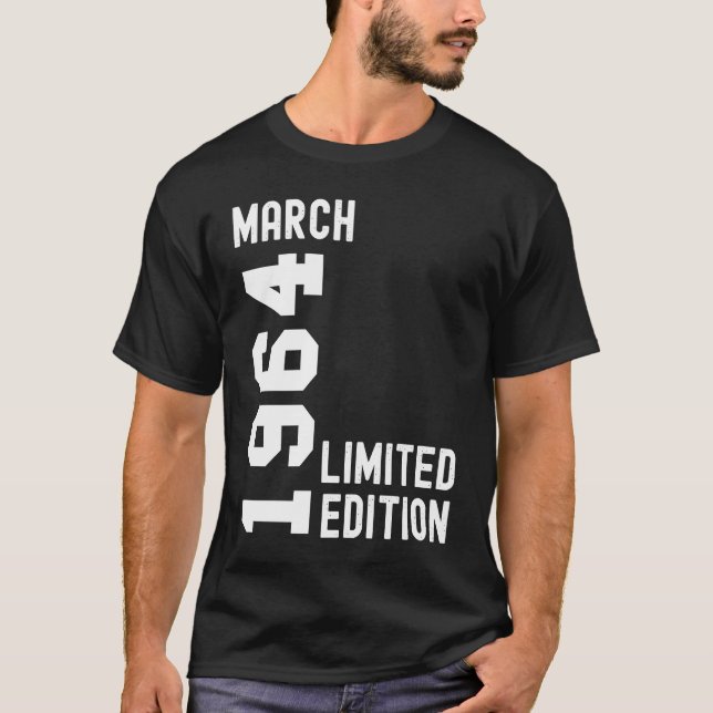 Camiseta 1964 Marcha feliz Fiesta de cumpleaños (Anverso)