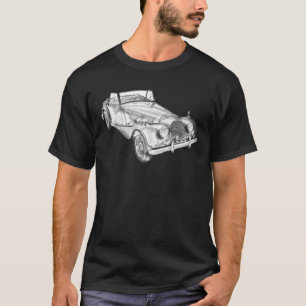 Camiseta 1964 Morgan Plus 4 Coche Deportivo Convertible Ill