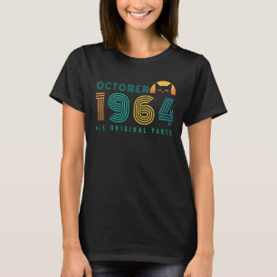 Camiseta 1964 Octubre Cat Retro