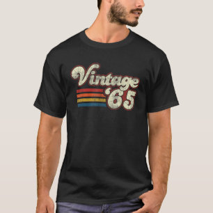 Camiseta 1965 58 Adultos Unisex Adultos Negros Pequeños Clá