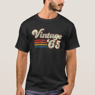 Camiseta 1965 58 Adultos Unisex Adultos Negros Pequeños Clá
