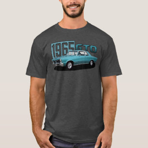 Camiseta 1965 65 GTO Coche Clásico Muscle Old School Azul