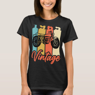 Camiseta 1965 Año de Nacimiento Viejo Motociclista Retro Cu