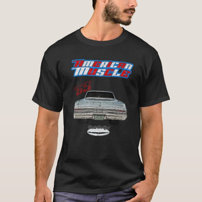 Camiseta 1965 Cometa, Ciclón, Hot Rod, Muscle Car, American (Anverso)