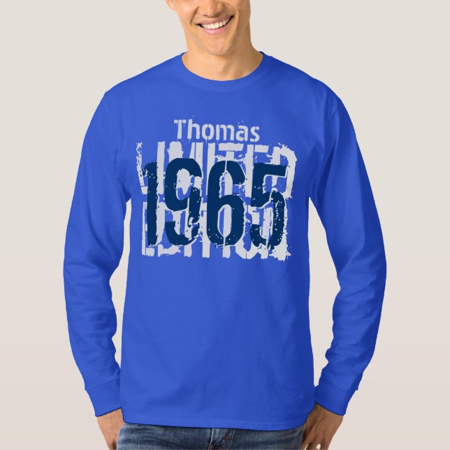 Camiseta 1965 Edición Limitada 50 cumpleaños regalo Tee (Anverso)