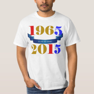 Camiseta 1965 - manga corta conmemorativa de 2015 50 B'Day