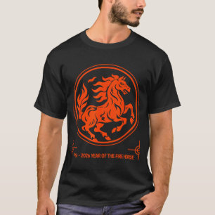 Camiseta 1966 2026 año del caballo de fuego cumpleaños 60